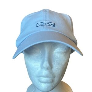 Lululemon Baseball Cap Light Blue Adjustable Strap Logo One Size  fit up 26" @